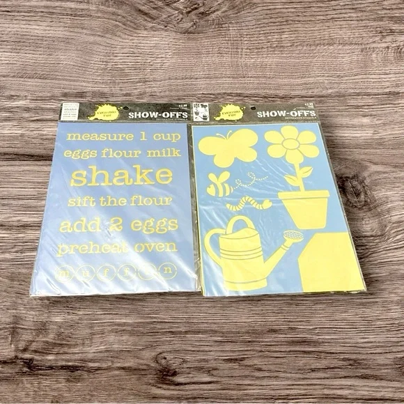 NIP Lot of 6 Arts & Craft Assorted Stencils - Picture 4 of 5